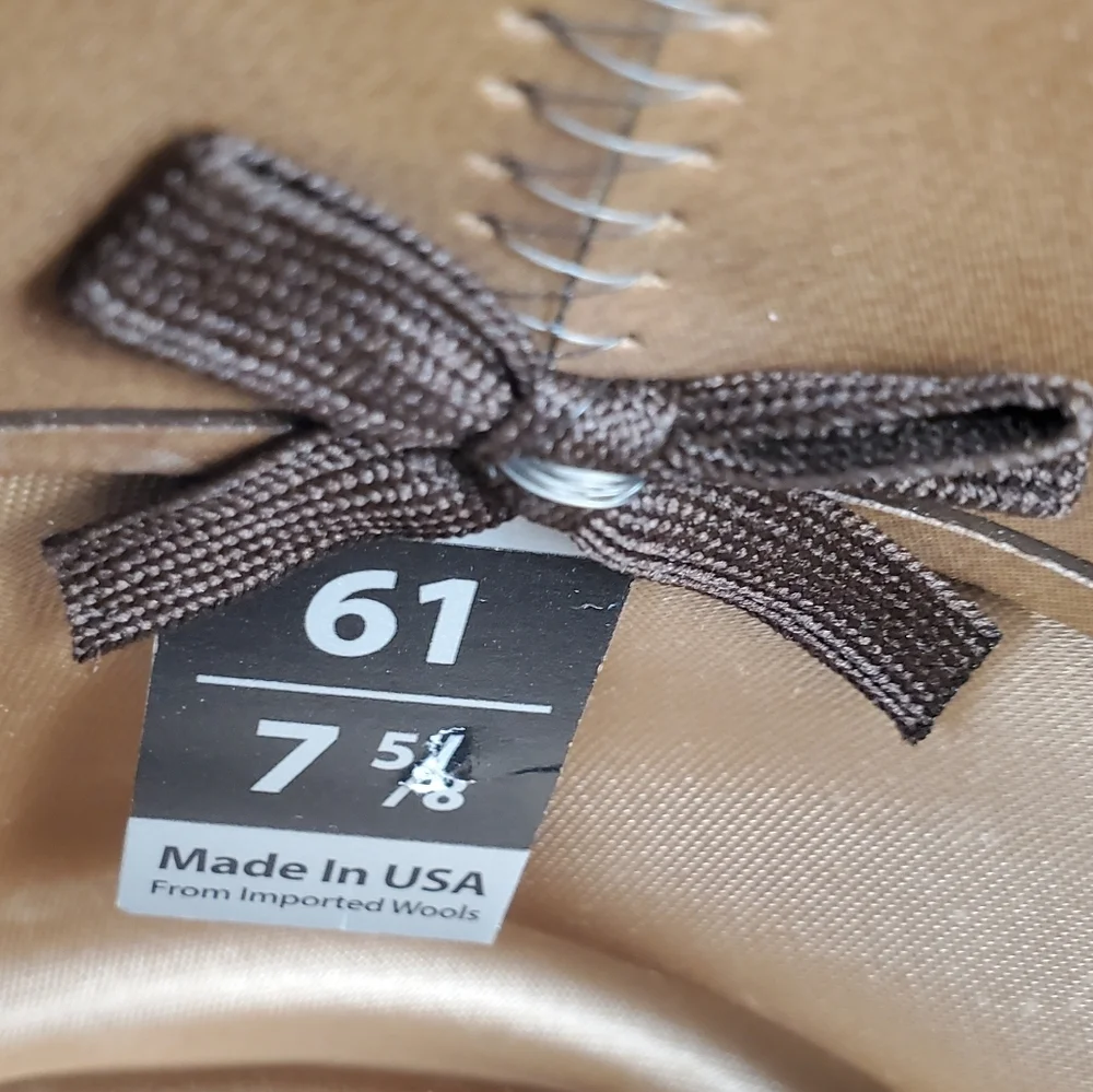 Stetson Rawhide XXX Buffalo Western Cowboy Hat. Mink. 61. NWOT - Picture 5 of 11